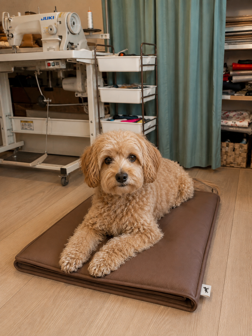 Kunstleder-Hundedecke „Oscar“ - Anthratzit