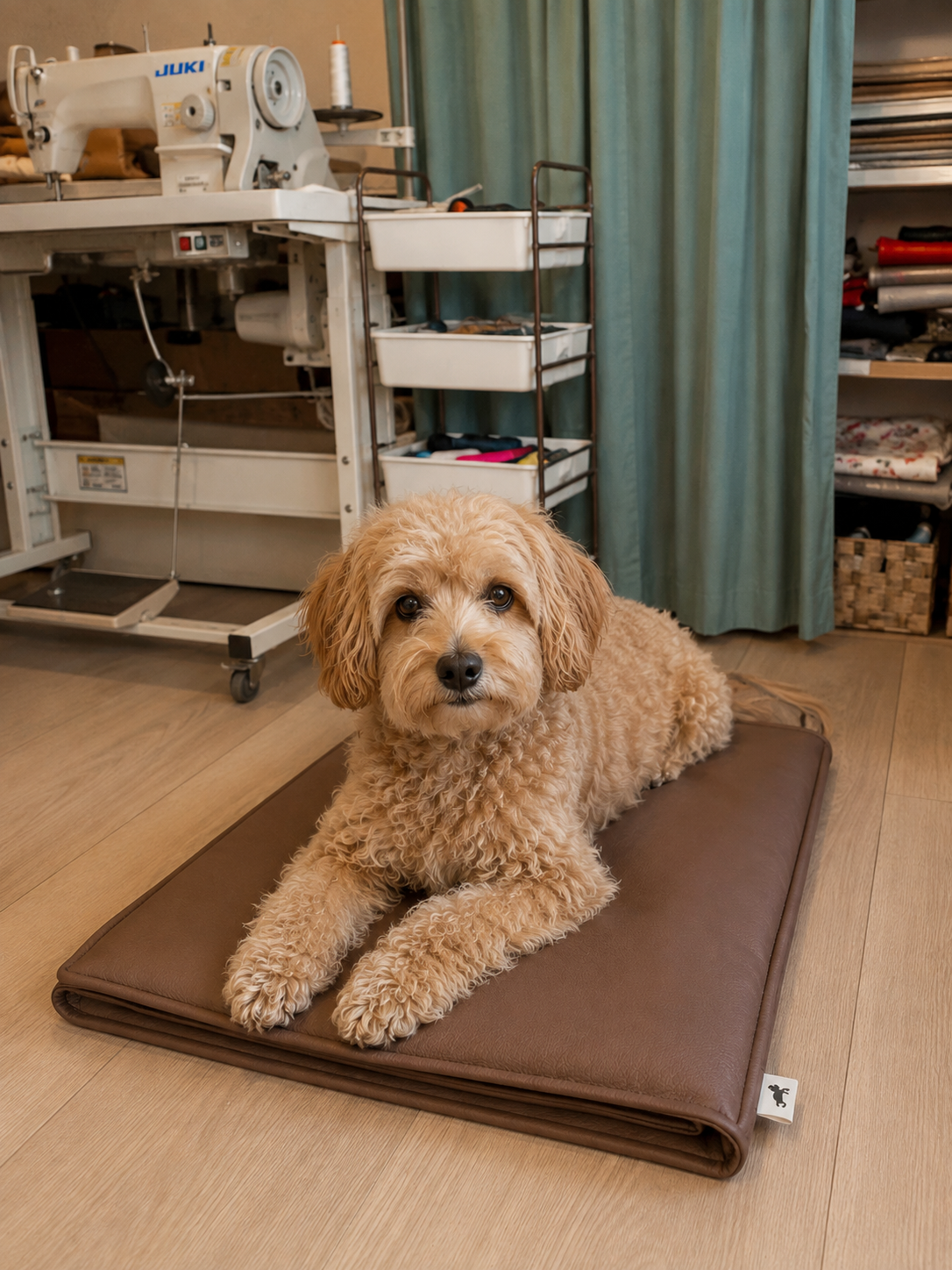 Kunstleder-Hundedecke „Oscar“ - Anthratzit