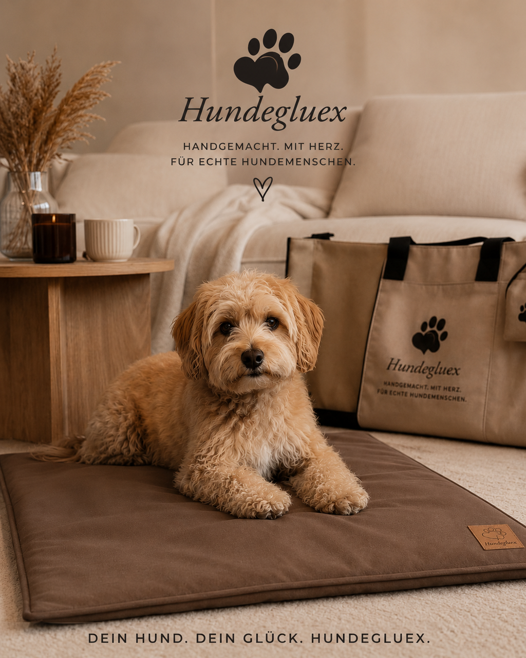 Kunstleder-Hundedecke „Oscar“ - Anthratzit