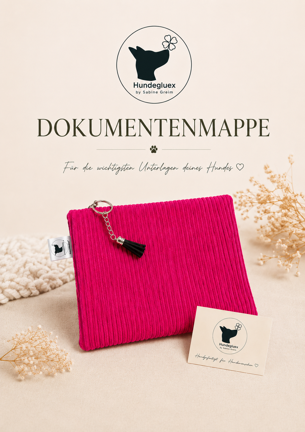 Hundegluex Dokumentenmappe – Für die wichtigen Papiere deines Hundes