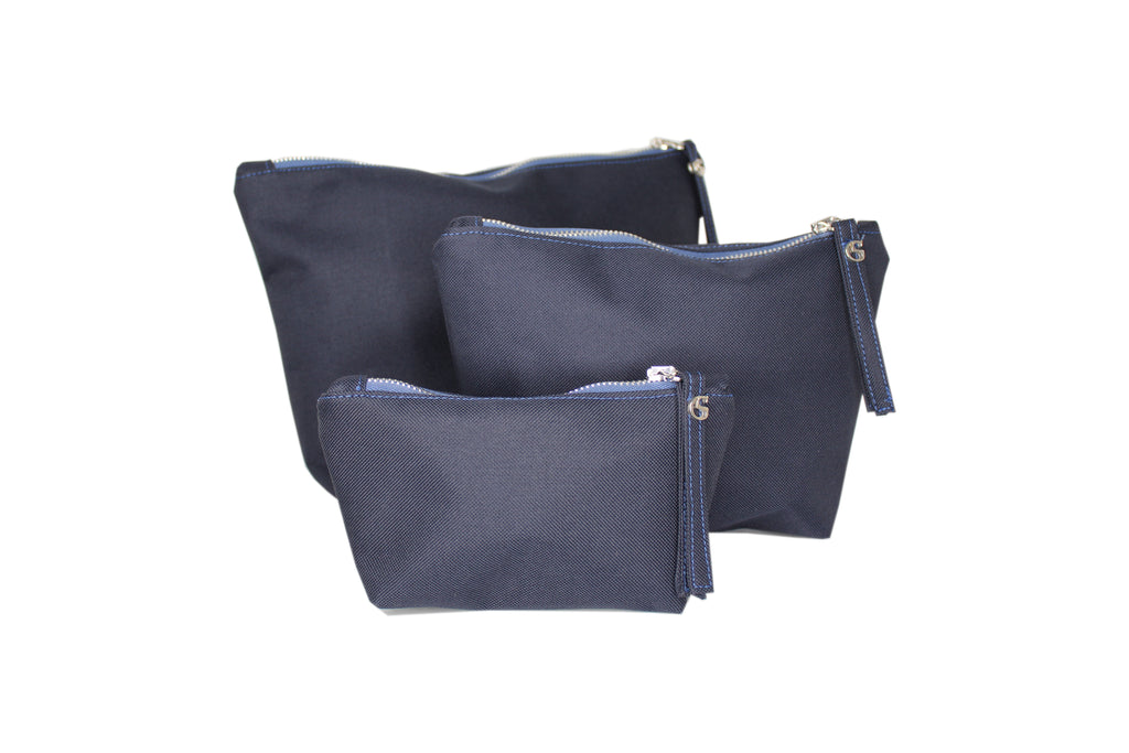 Nylon Taschen Ordner „Bag-in-Bag“ „Darkblue“, Set