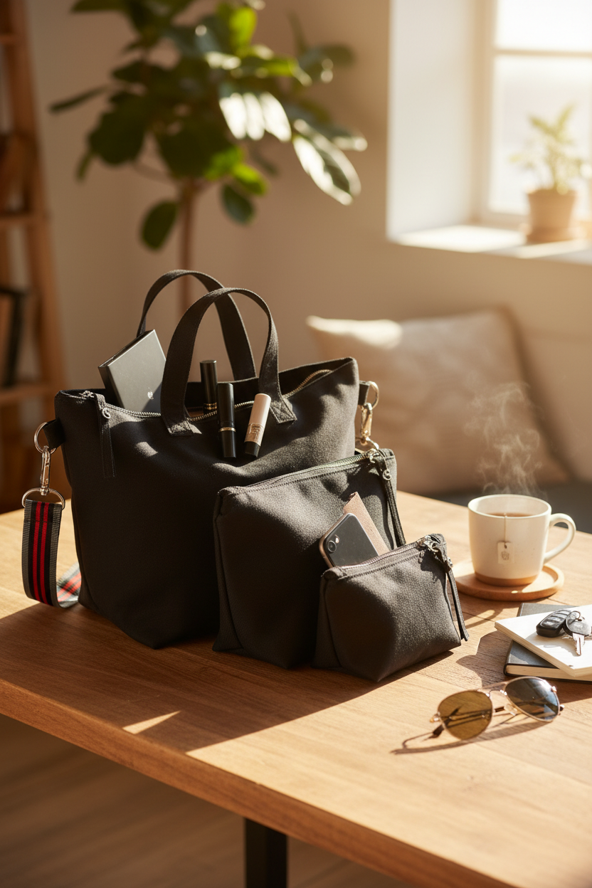 Bag-in-Bag Set Black - Im Einsatz