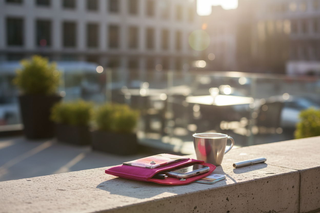 Handy Hülle pink Retro - Premium Lifestyle