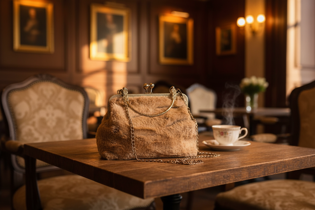 Luxuriöse Café-Szene