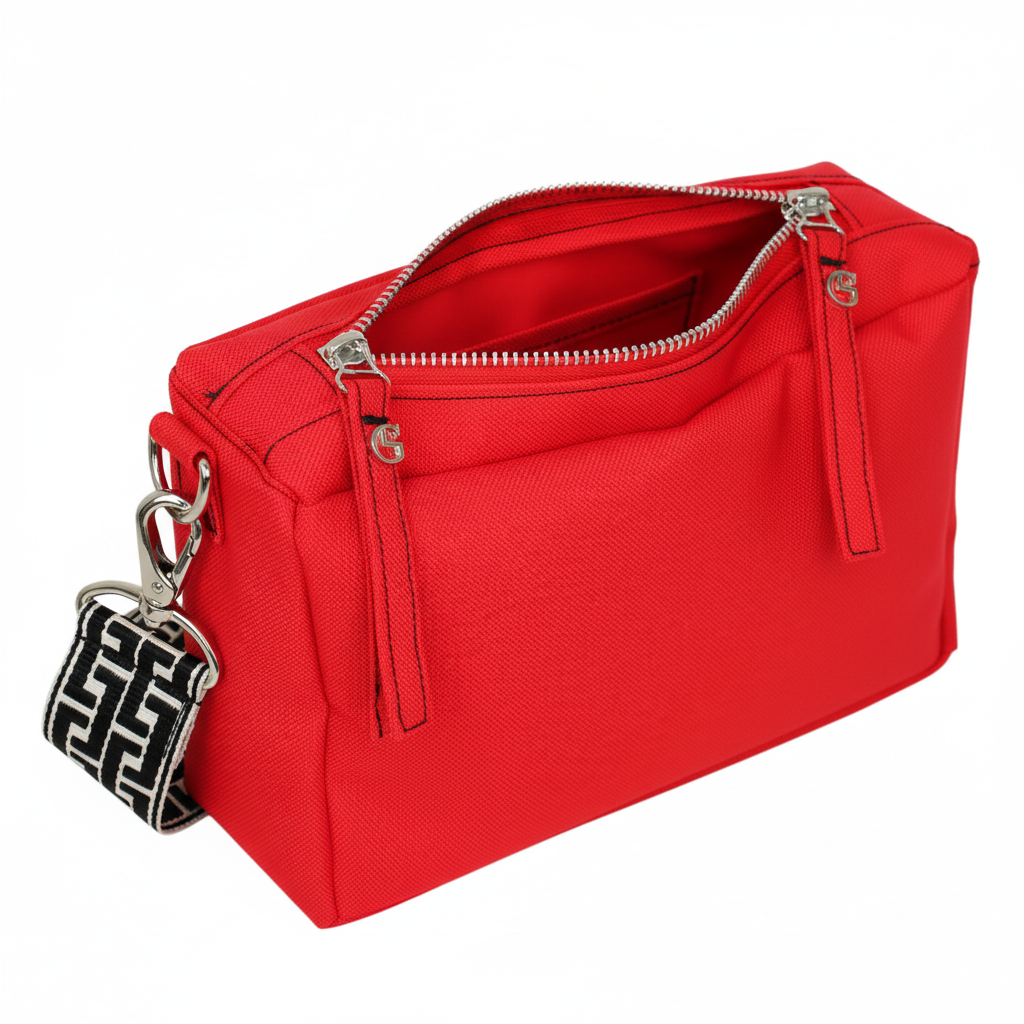 Nylon Bauchtasche Red - Premium Details