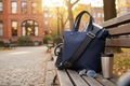 Nylon Henkeltasche Darkblue - Premium Lifestyle
