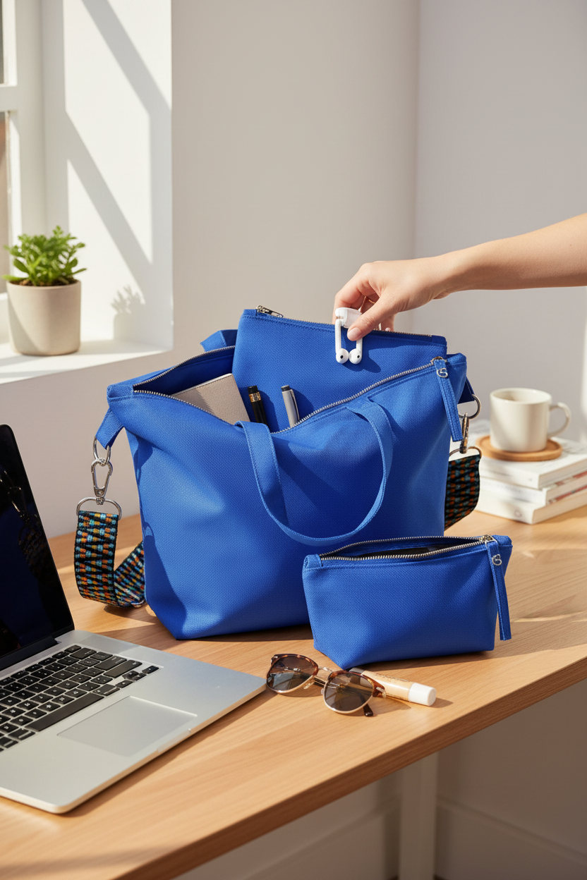 Nylon Taschen Ordner Bag-in-Bag - Premium Im Einsatz