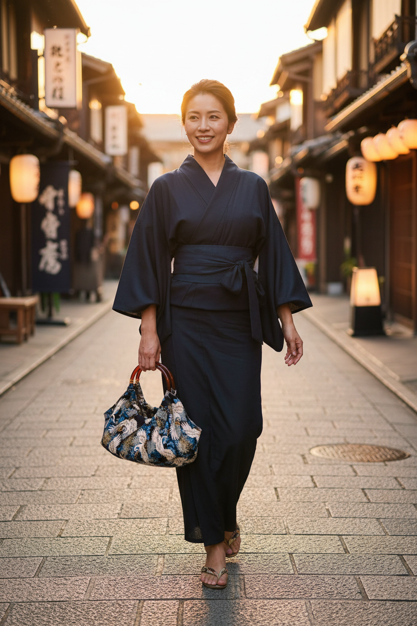 Traditionelle Straße in Kyoto
