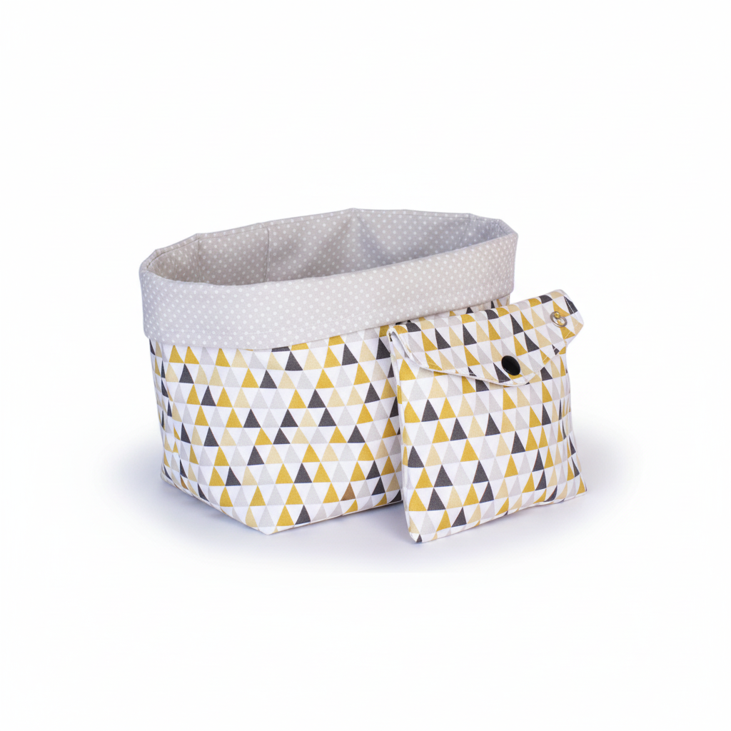 Utensilio Lisa Bunte Dreiecke - Details mit Druckknopf