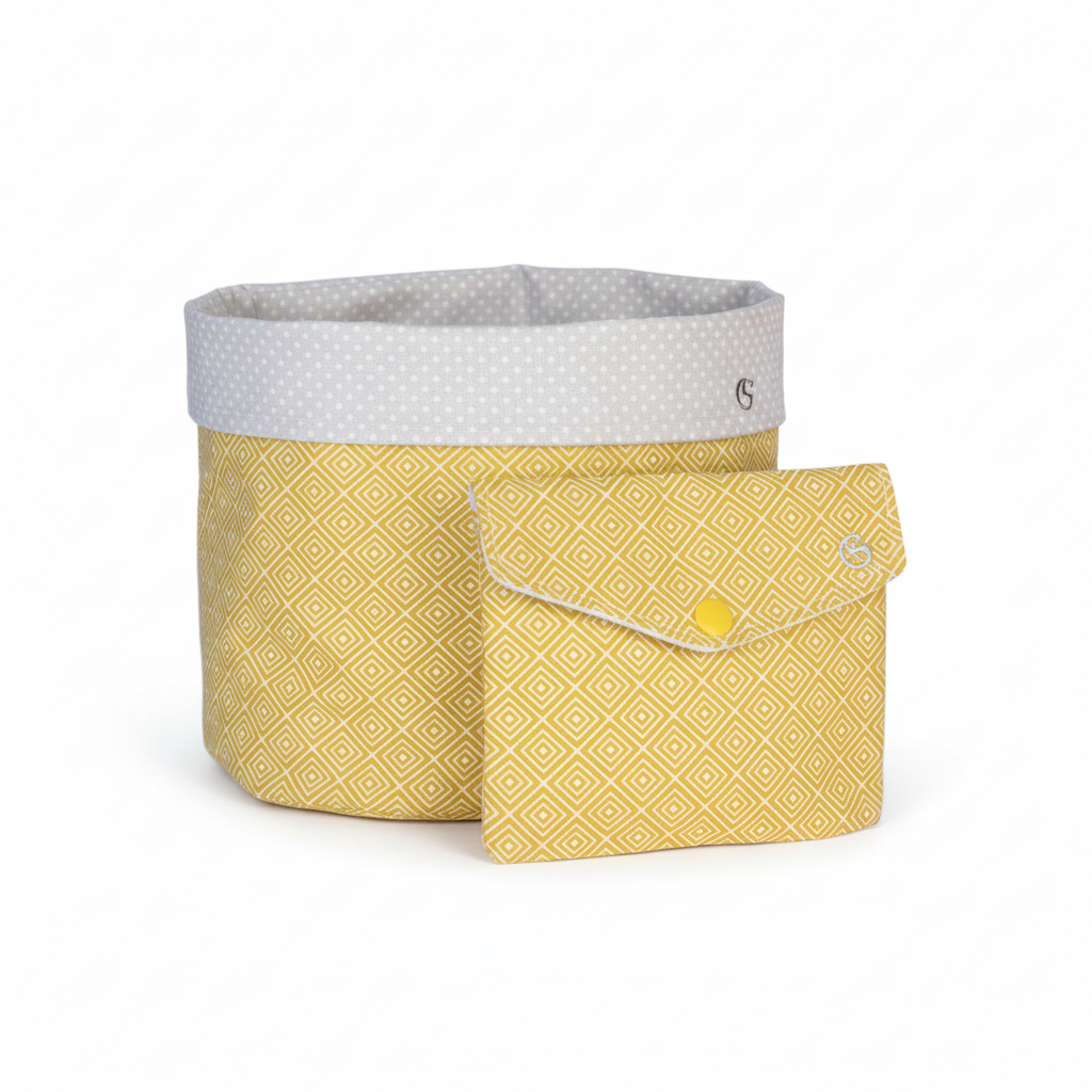 Utensilio Lisa Ocker Rauten - Premium Details