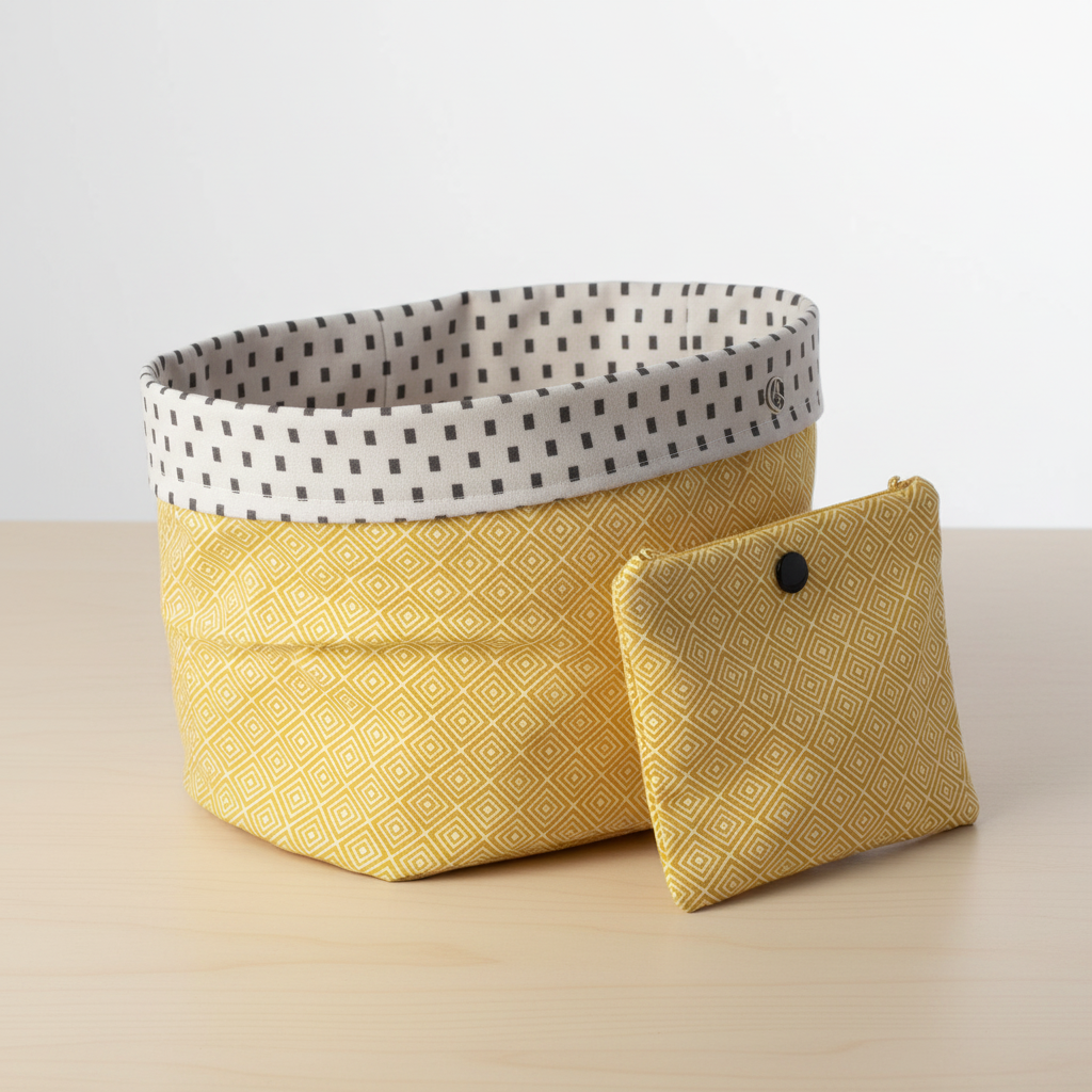 Utensilio Lisa Ocker Rauten - Premium Details
