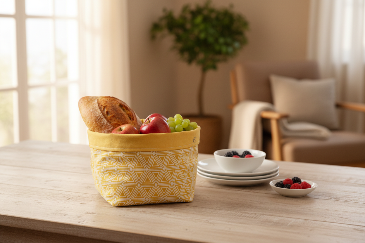 Utensilio Lisa Ocker Rauten - Premium Lifestyle