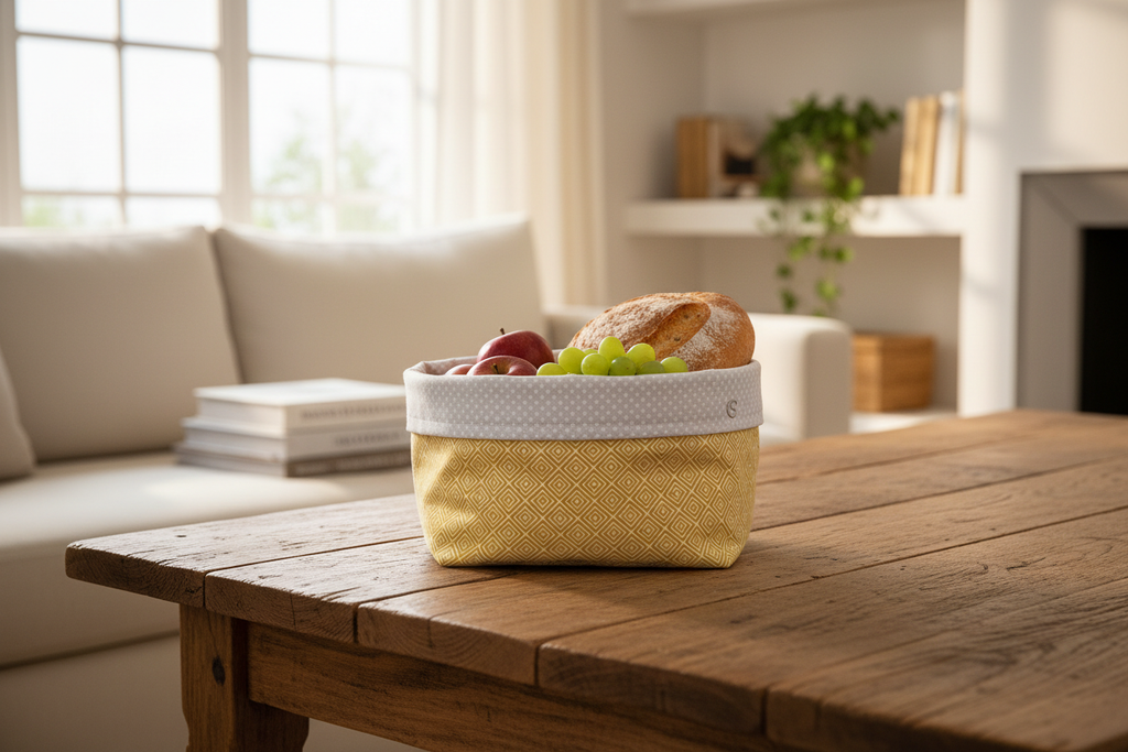 Utensilio Lisa Ocker Rauten - Premium Lifestyle