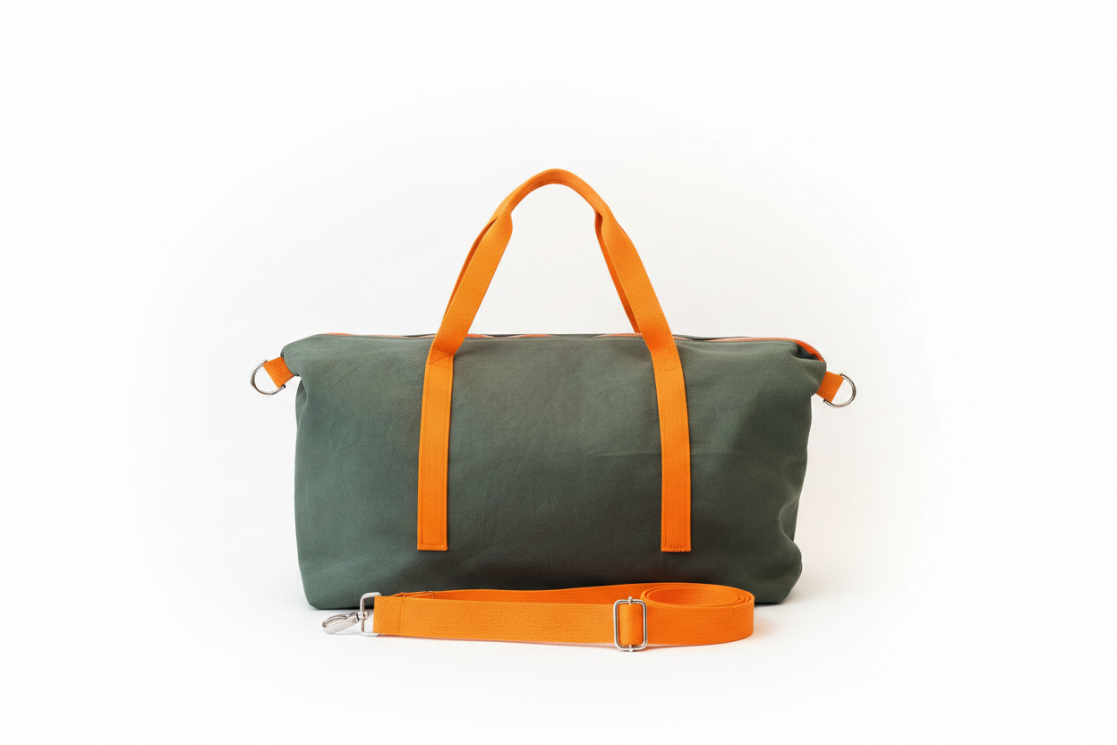 Weekender Bag Olive Orange – Clean Studio