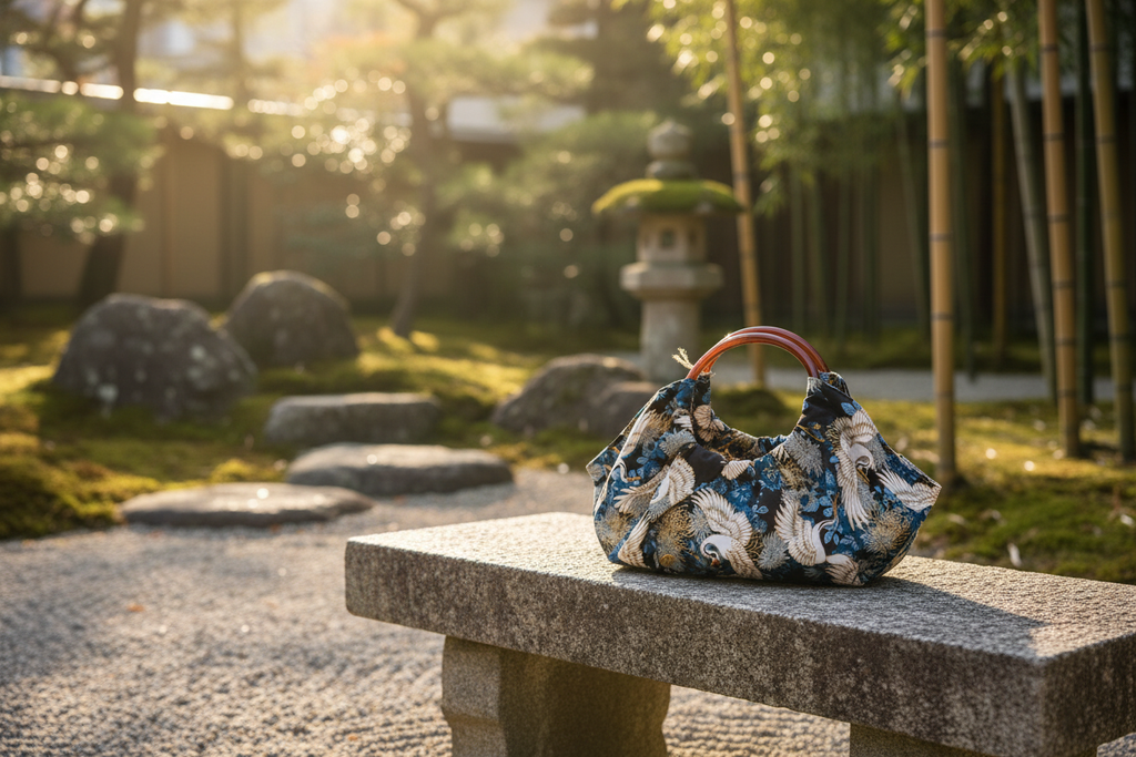 Zen-Garten mit Steinlaterne
